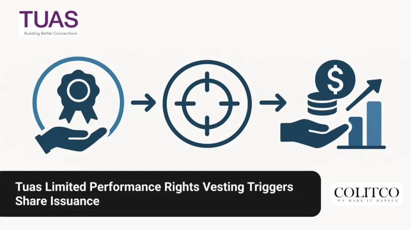 Tuas Limited Performance Rights Vesting Triggers Share Issuance