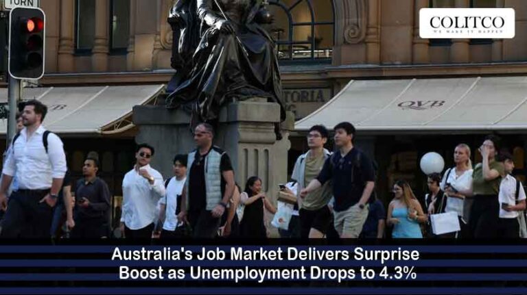 Australia Unemployment Hits 4.3% | Colitco
