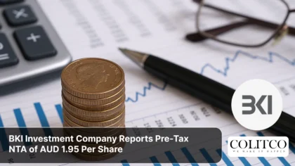 BKI Investment Company Reports Pre-Tax NTA of AUD 1.95 Per Share
