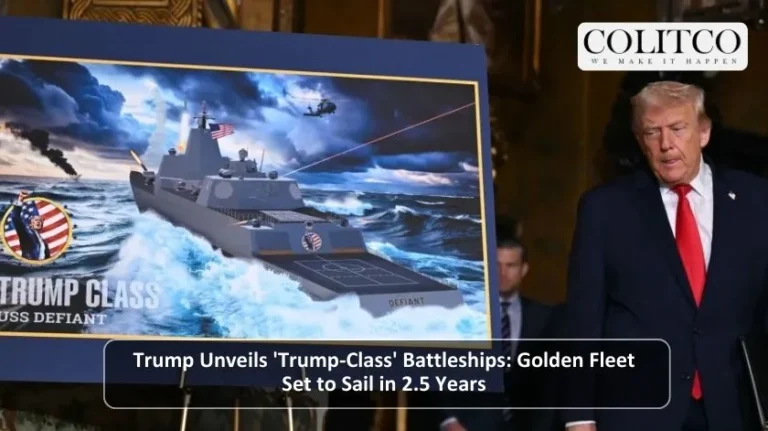 Trump Unveils Trump Class Battleship Golden Fleet Set to sail in yeras