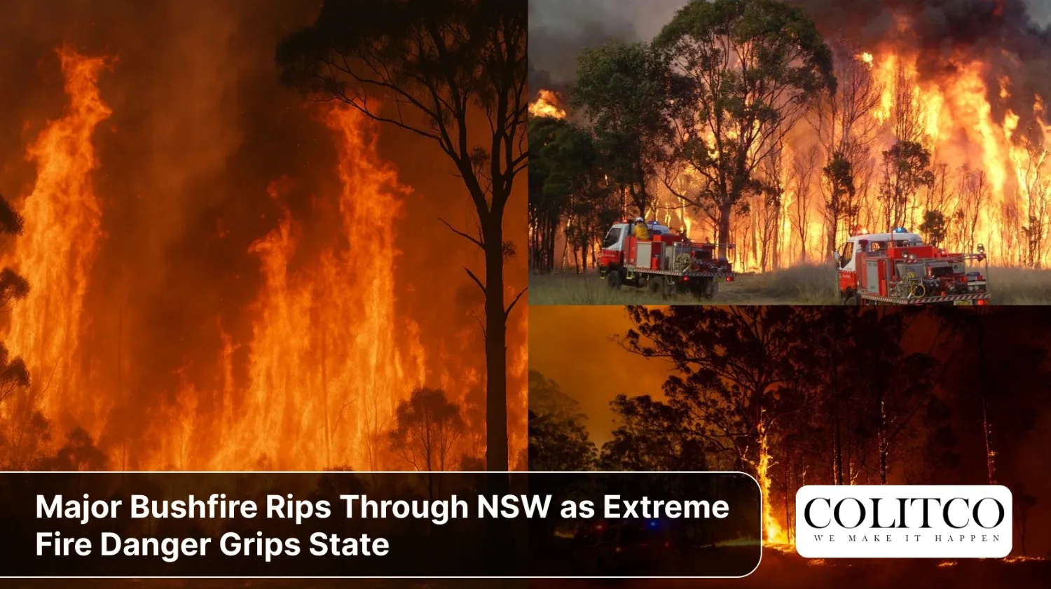 Major Bushfire Rips Through NSW as Extreme Fire Danger Grips State