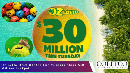 Oz Lotto Draw #1660 Two Winners Share $30 Million Jackpot-min