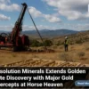 Resolution Minerals Extend Golden Gate Discovery with Major Gold Intercepts at Horse Heaven