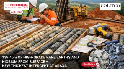 High Grade rare Earths and Niobium From Surface New Thickest Interceot at araxa
