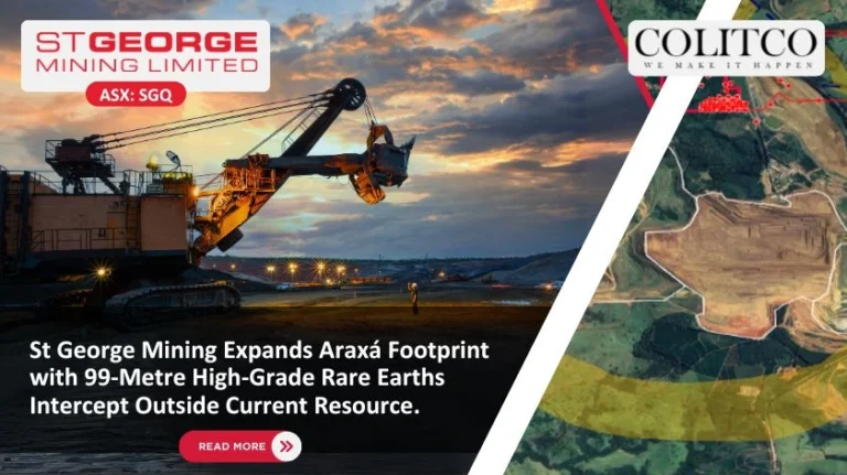 St George Mining Expands Araxá Footprint with 99-Metre High-Grade Rare Earths Intercept Outside Current Resource