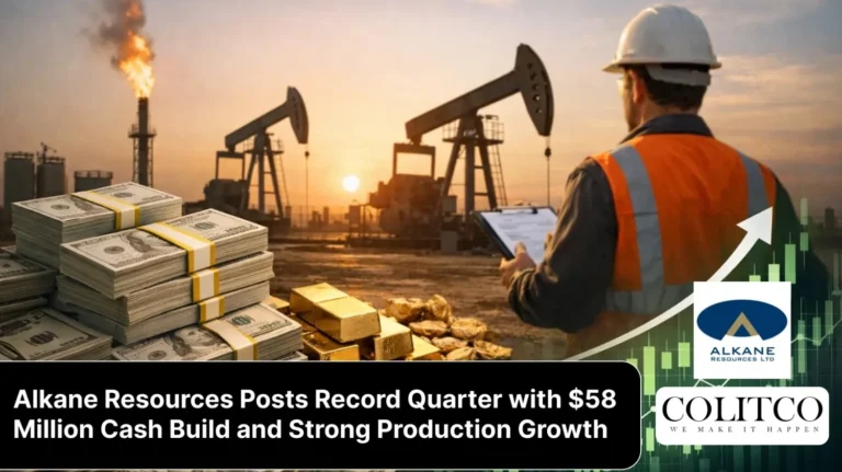 Alkane Resources Posts Record Quarter with $58 Million Cash Build and Strong Production Growth
