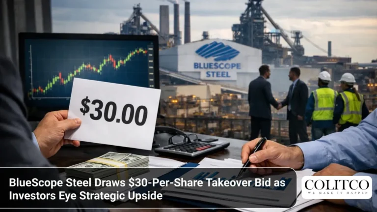 BlueScope Steel Draws $30-Per-Share Takeover Bid as Investors Eye Strategic Upside