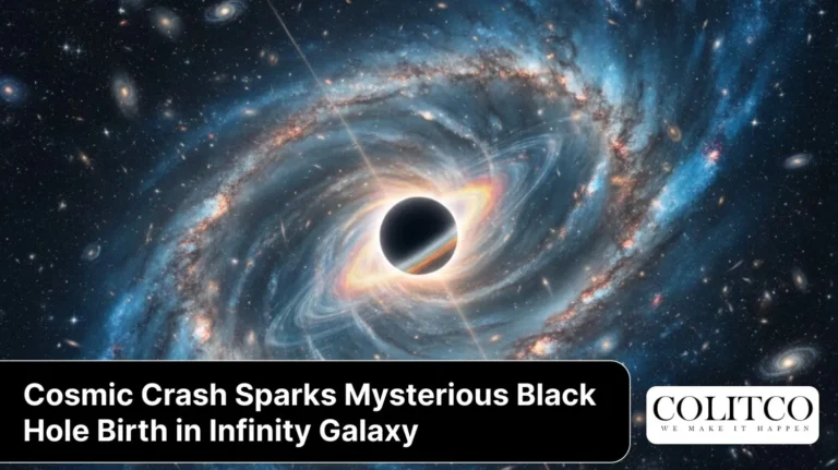 Cosmic Crash Sparks Mysterious Black Hole Birth in Infinity Galaxy
