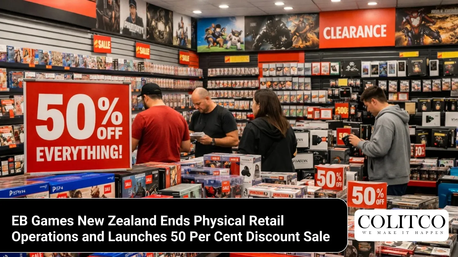 EBGamesNewZealandEndsPhysicalRetailOperationsandLaunches50PerCentDiscountSale