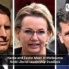 Hastie and Taylor Meet in Melbourne Amid Liberal Leadership Deadlock Haste and Taylor Meet in Melbourne amid Liberal Leadeership Deadlock