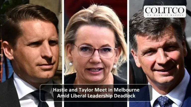 Haste and Taylor Meet in Melbourne amid Liberal Leadeership Deadlock