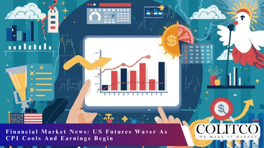 Financial market News Us Futures waver as CPI Colos and Earnuing Begin