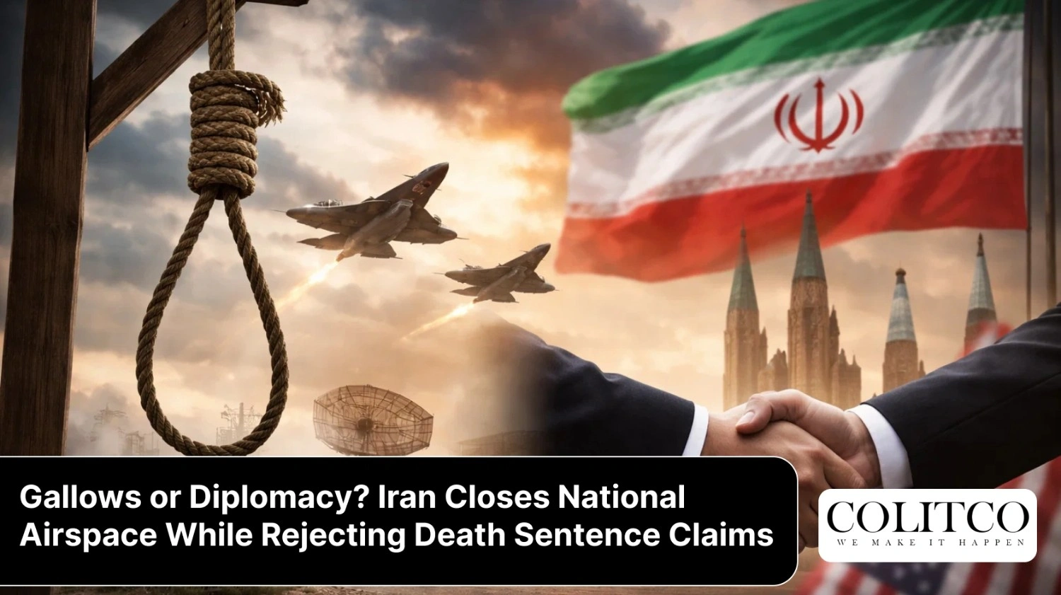 GallowsorDiplomacy_IranClosesNationalAirspaceWhileRejectingDeathSentenceClaims