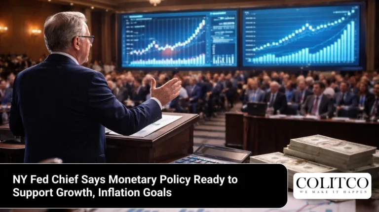 : NY Fed Chief Says Monetary Policy Ready to Support Growth, Inflation Goals