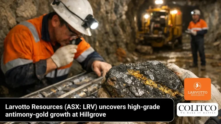 Larvotto Resources (ASX: LRV) uncovers high-grade antimony-gold growth at Hillgrove