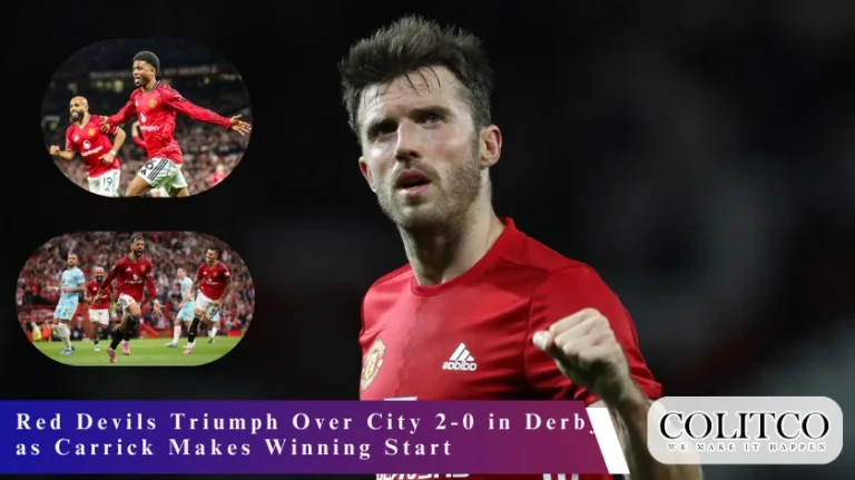 Red Devils Triumph Over City 2-0 in Derby as Carrick Makes Winning Start