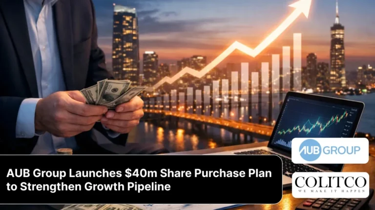 AUB Group Launches 40m Share Purchase Plan to Strengthen Growth Pipeline