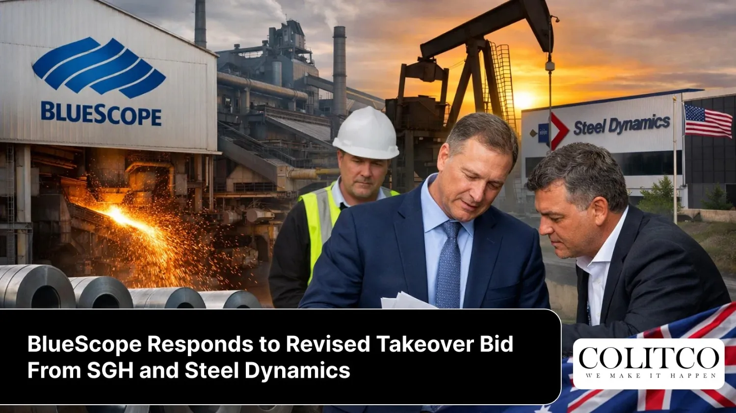 BlueScope Responds to Revised Takeover Bid From SGH and Steel Dynamics
