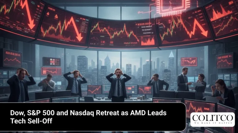 Dow SP500 and Nasdaq Retreat as AMD Leads Tech Sell