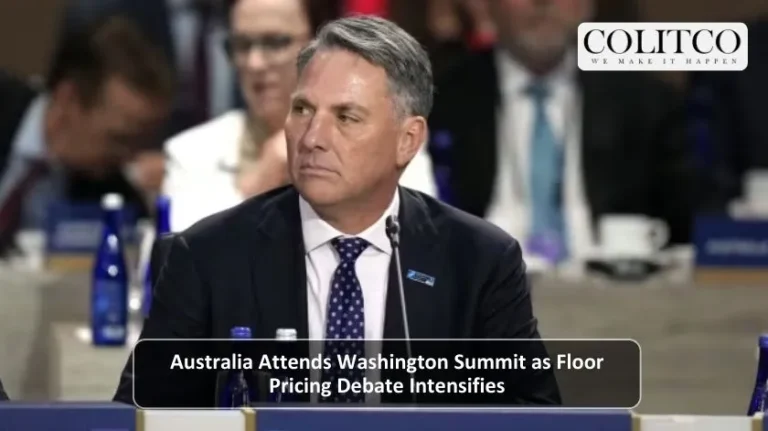 Australia Attends Washington Summit as floor Pricing Debate Intensifies