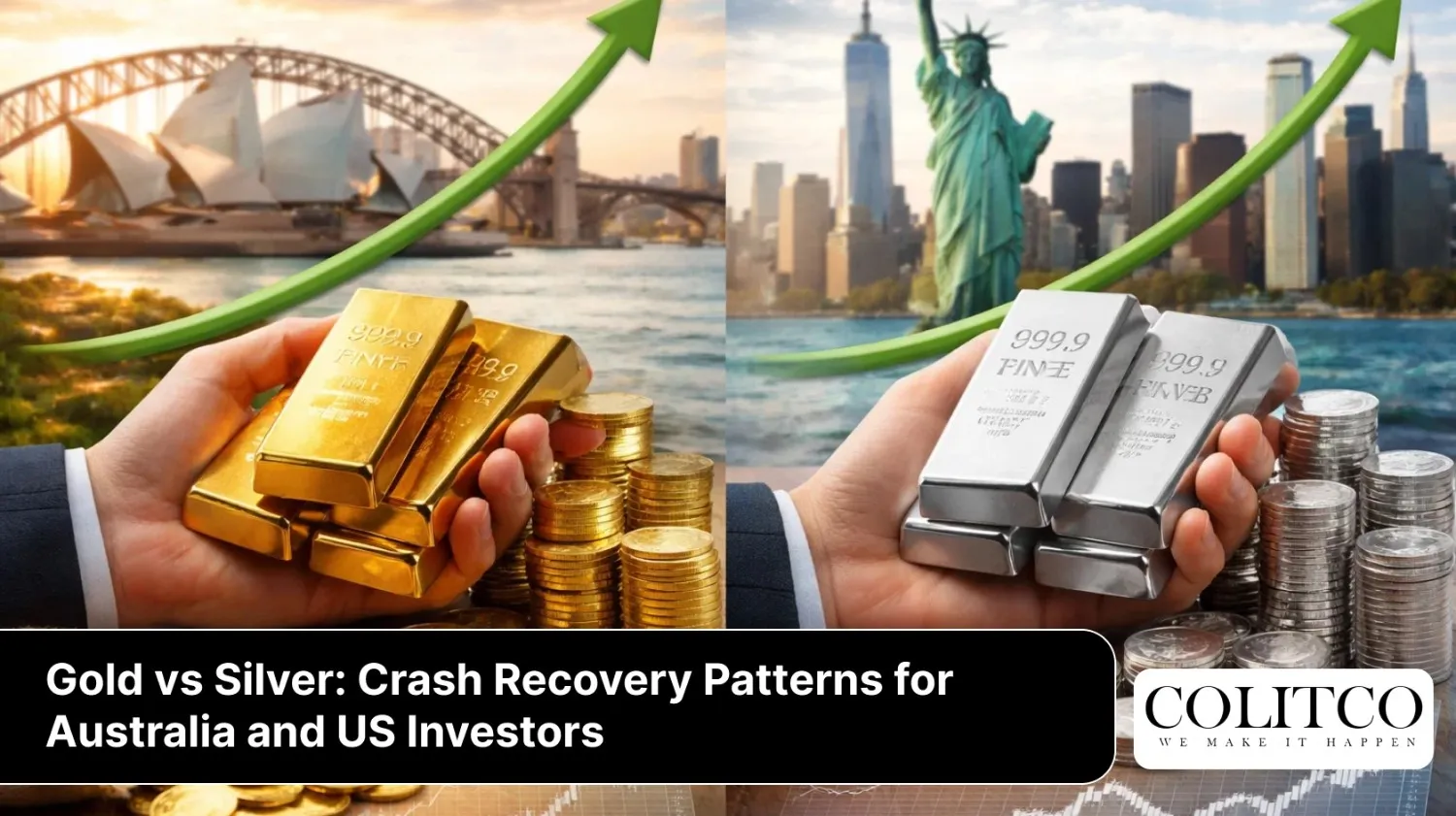 Gold vs Silver: Crash Recovery Patterns for Australia and US Investors