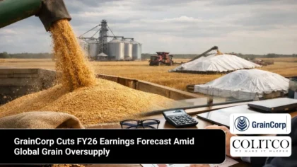 Grain Corp Cuts FY26 Earnings Forecast Amid Global Grain Oversupply