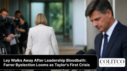 Ley Walks Away After Leadership Bloodbath: Farrer Byelection Looms as Taylor's First Crisis