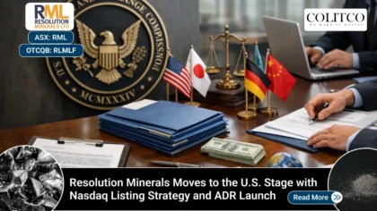 Resolution Minerals Moves to the Us stage with Nasdaq Listing Startegy and ADR Launch