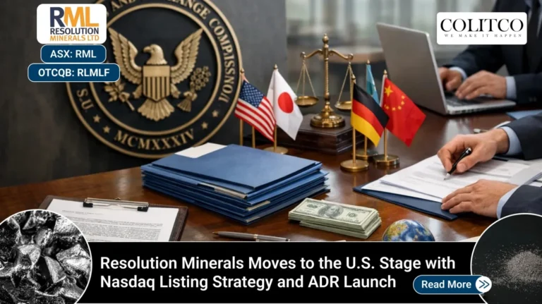 Resolution Minerals Moves to the U.S. Stage with Nasdaq Listing Strategy and ADR Launch