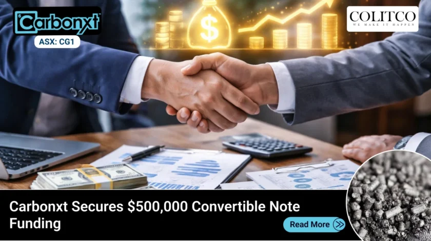 Carbonxt Group Secures $500,000 Convertible Note Funding to Advance Kentucky Facility Ownership