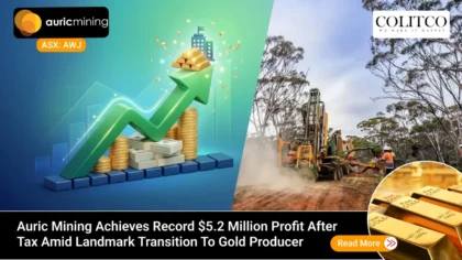 auric mining achieves record 5.2 million profit after tax transitioning to gold producer
