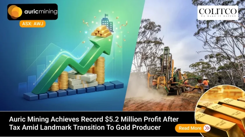 auric mining achieves record 5.2 million profit after tax transitioning to gold producer