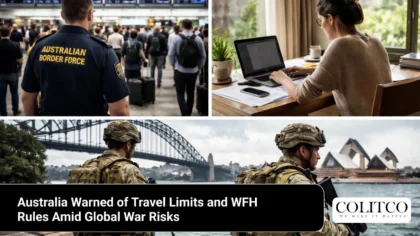 Australia Warned of Travel Limits and WFH Rules Amid Global War Risks