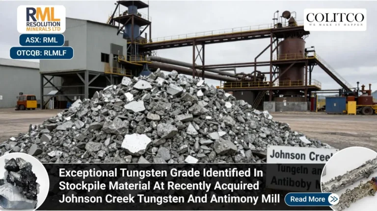 Resolution Minerals Strikes High-Grade Tungsten at Johnson Creek Stockpiles, Positioning for U.S. Critical Minerals Boom