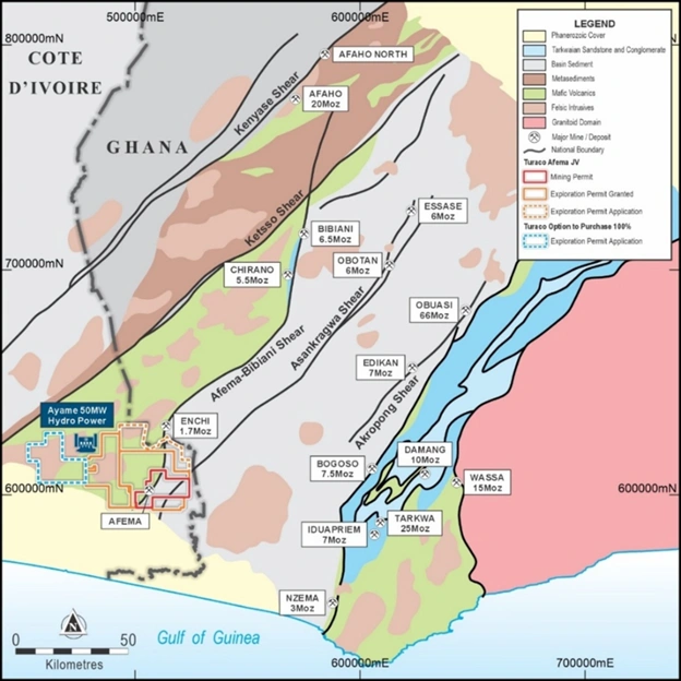 afema gold project cote divoire 2026 mineral resource expansion