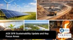 asx sfr sustainability update and key focus areas