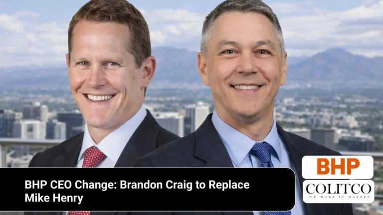 BHP CEO Change: Brandon Craig to Replace Mike Henry