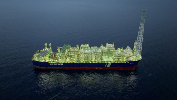 BW Opal floating production vessel stationed at Santos&rsquo; Barossa LNG gas field in the Timor Sea