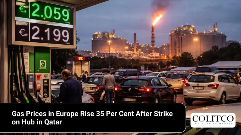 Gas Prices in Europe Rise 35 Per Cent After Strike on Hub in Qatar