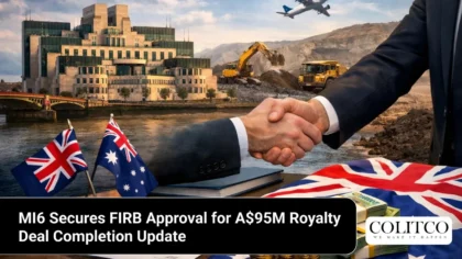 MI6 Secures FIRB Approval for A$95M Royalty Deal Completion Update