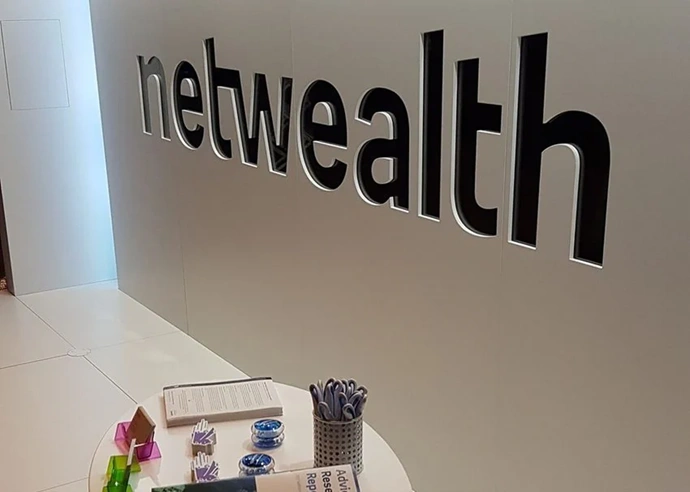 netwealth office branding and workspace