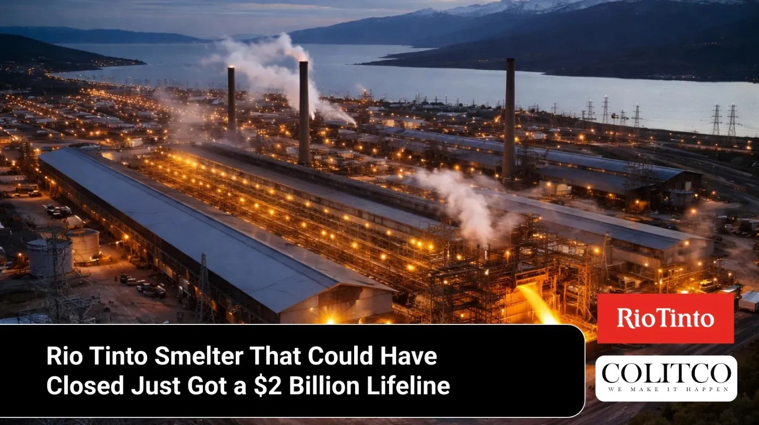 rio tinto smelter receives 2 billion lifeline to avoid closure