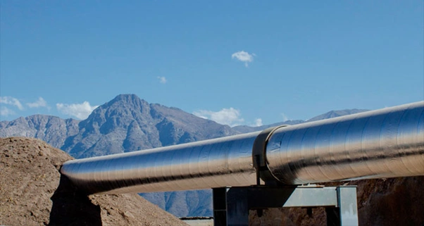 slurry pipeline system reduces transport costs and carbon emissions compared to trucking