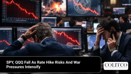 SPY, QQQ Fall As Rate Hike Risks And War Pressures Intensify