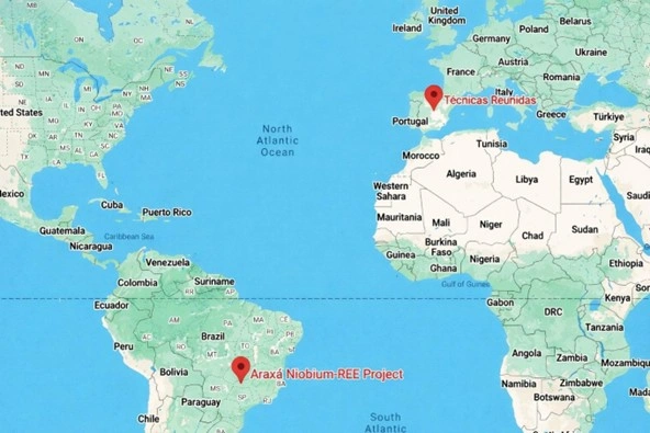 araxa niobium ree project minas gerais brazil and tecnicas reunidas spain