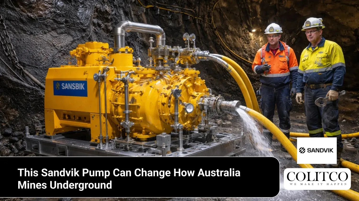 This Sandvik Pump Can Change How Australia Mines Underground