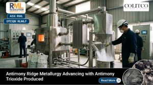 Resolution Minerals Advances Antimony Ridge Metallurgy with High-Purity Antimony Trioxide Production