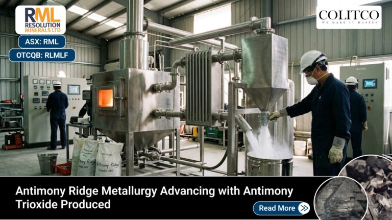 Resolution Minerals Advances Antimony Ridge Metallurgy with High-Purity Antimony Trioxide Production