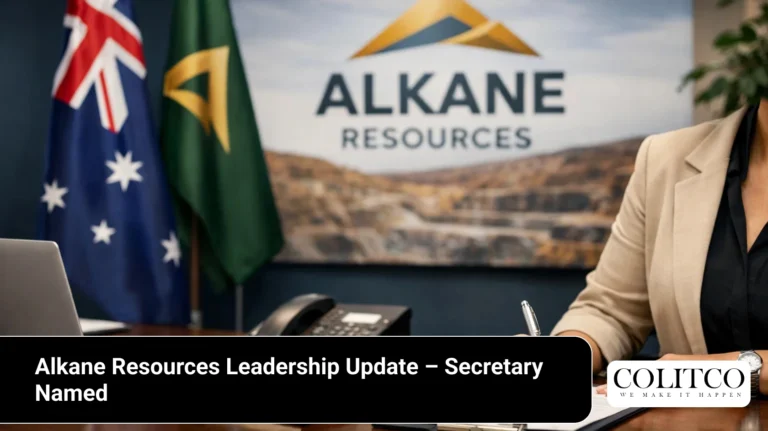 Alkane Resources Leadership Update – Secretary Named