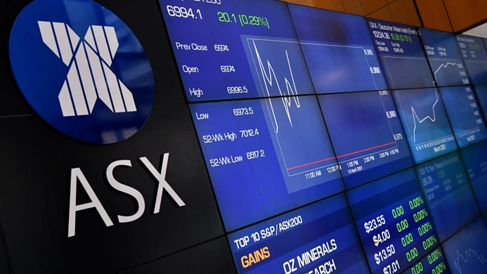 asx market display index movements trading activity